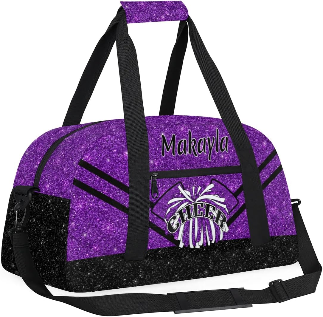 Custom Cheer Duffle Bag with Name and Team Name Personalized Cheerleader Bag Dance Bag for Girls Weekend Travel Bag