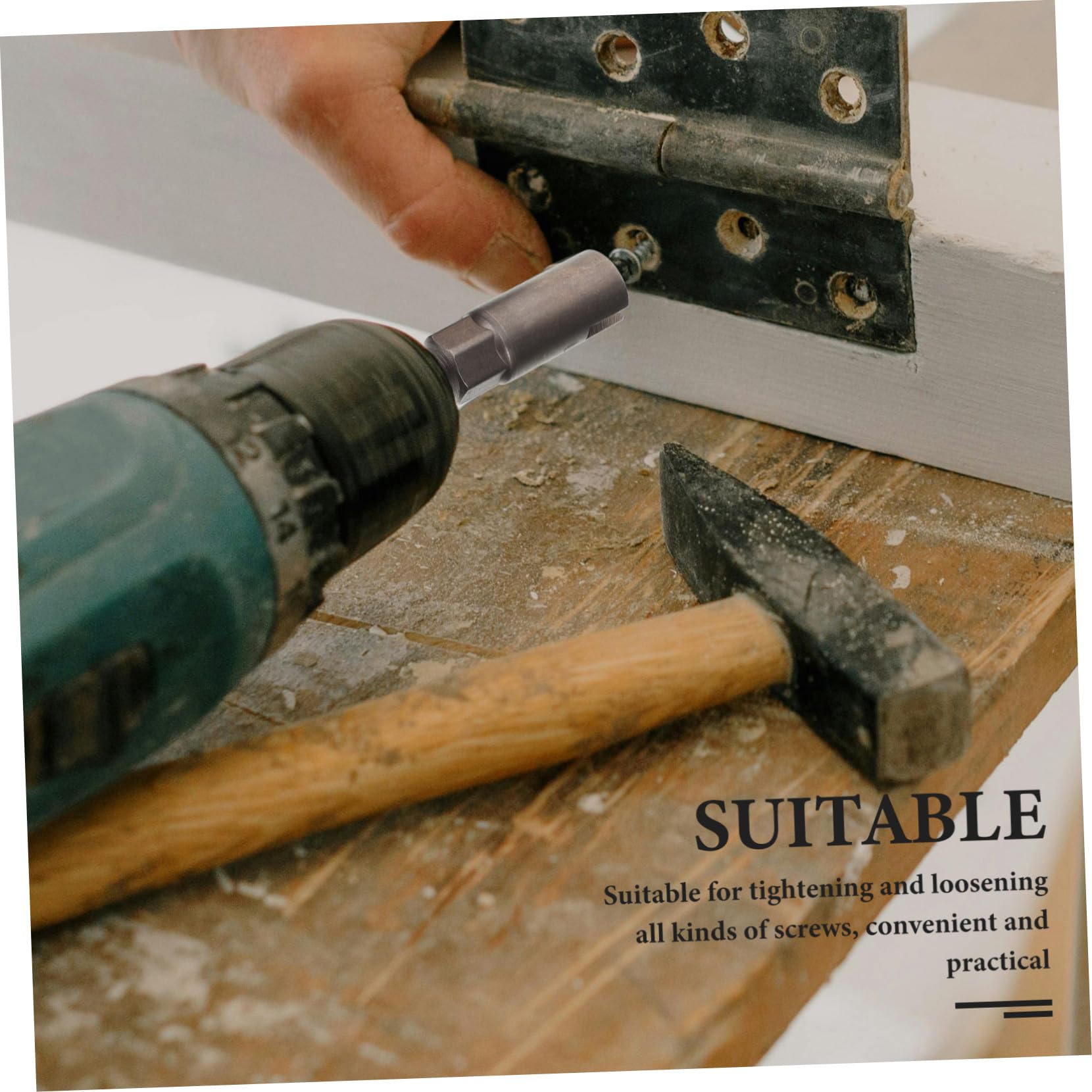 SHINEOFI 5 Set Bussole Per Chiavi Adattatori Per Trapano Elettrico Con Design E Apertura Profonda Per Bulloni E Accessori Per Utensili Pneumatici E Meccanici 3 Pezzi*5