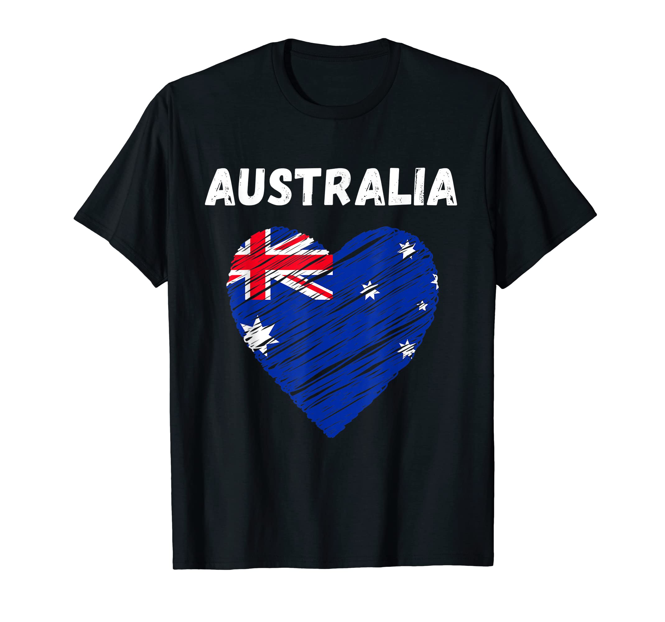 Australia Flag Holiday Australia Heart Australian Flag T-Shirt