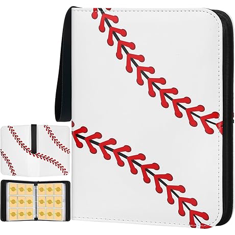 Baseball Card Book Album Binder for 900 Trading Cards Double-Sided (450 Pages)
