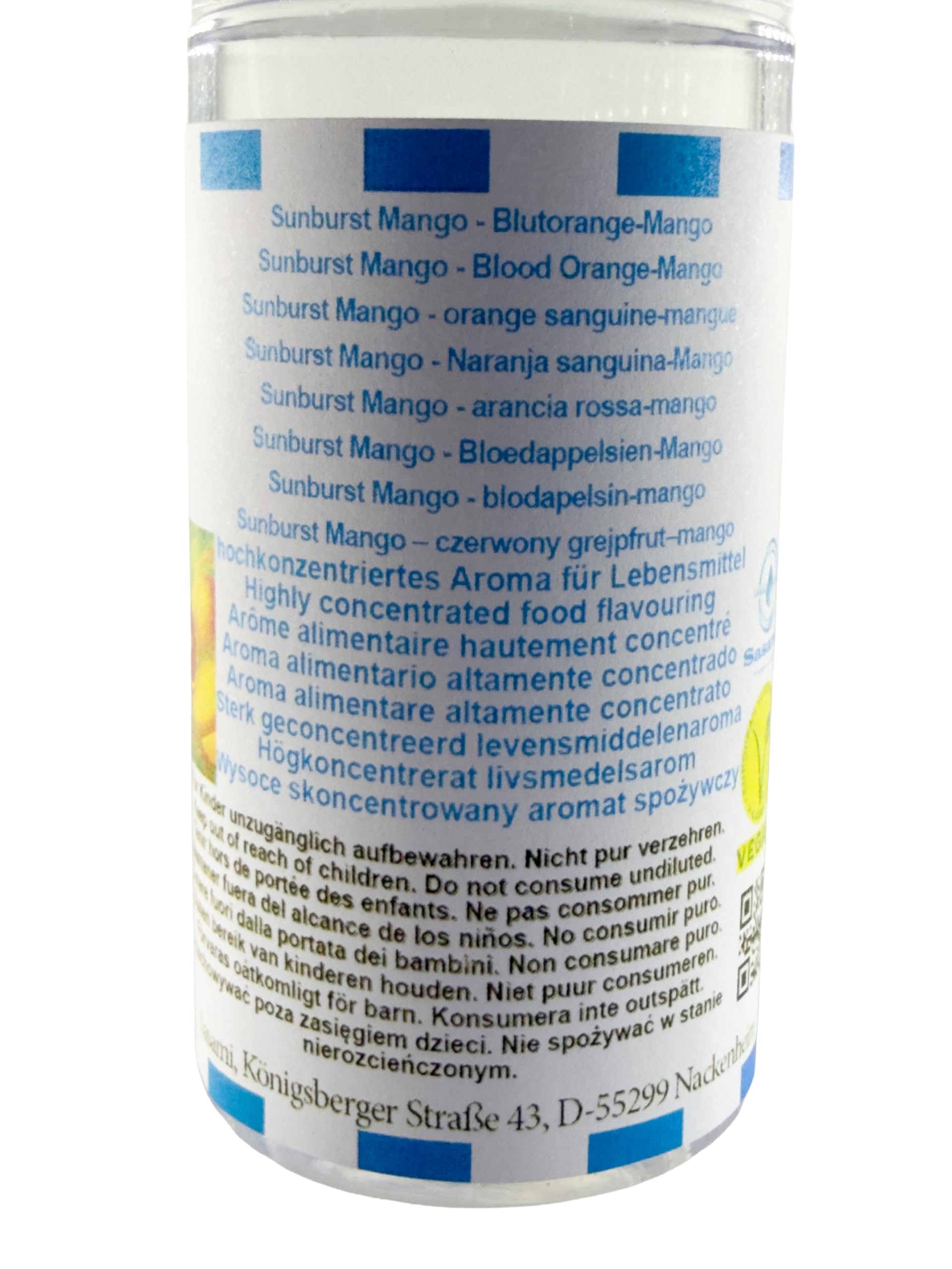 Sunburst Mango - Naranja sanguina-Mango Aroma Concentrado - Vegano - Sasami - 100ml