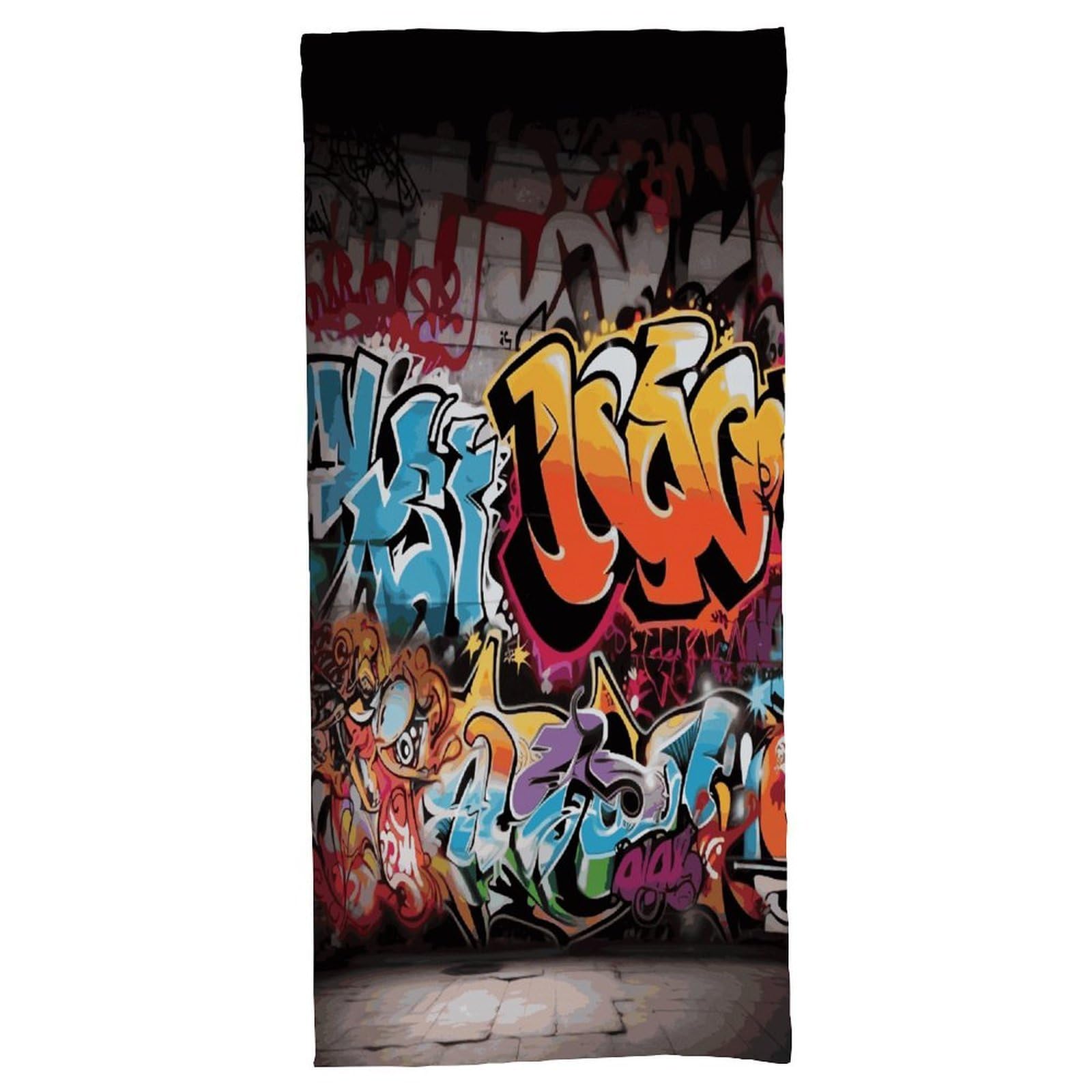 Fekiloot Men's Style Graffiti Hip Hop Bath Towel Highly Absorbent,Beach Towels For Wo,Pool Towel Bathroom Essential For Beach,Gym,Travel, Camp