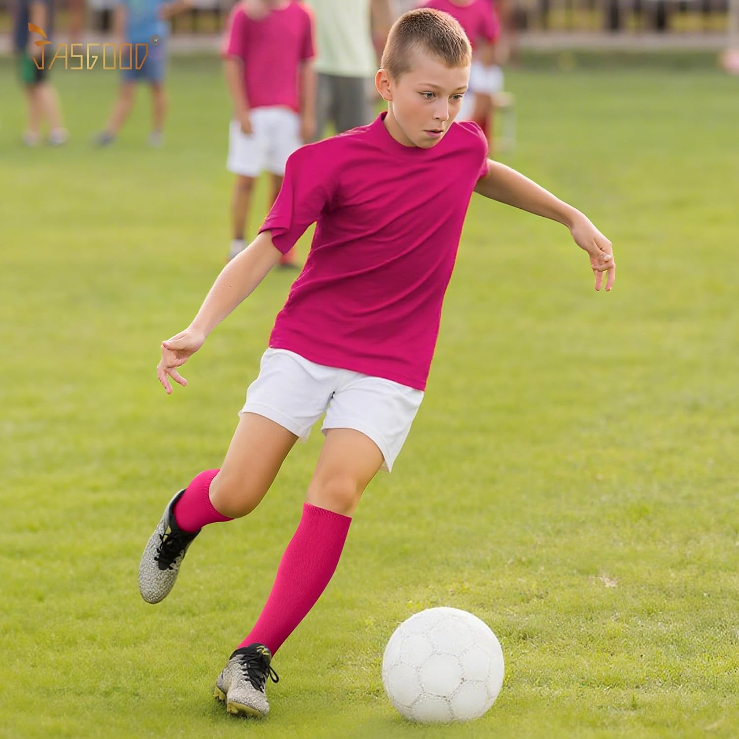 JASGOOD Baseball Socks and Belt Combo Set Softball Socks Adjustable Baseball Belt for Kids Youth Adult - Image 2