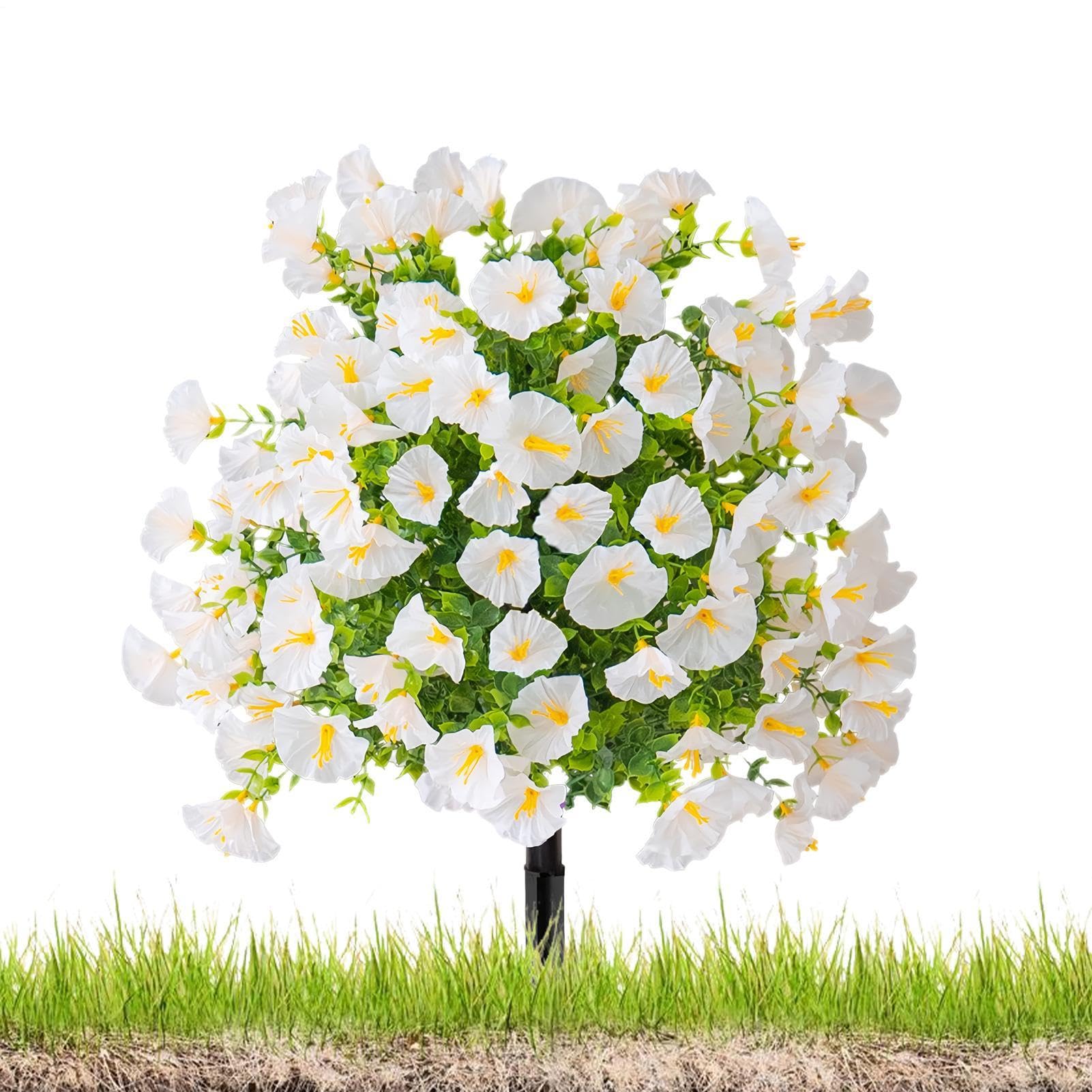 Fleurs artificielles résistantes aux rayons UV pour pots et patios