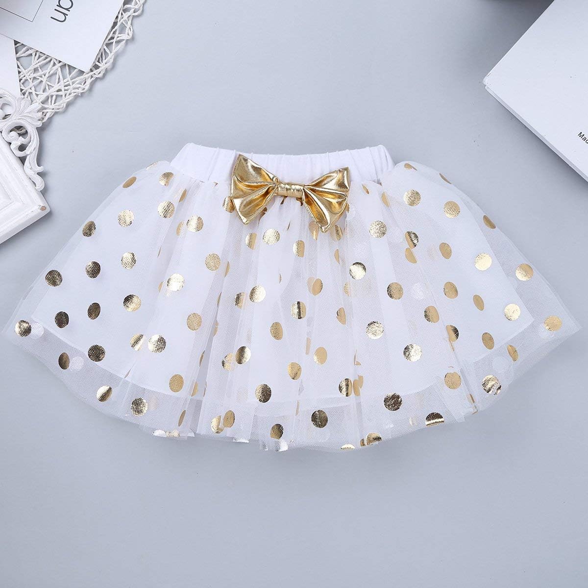 CM C&M WODRO Toddler Kids Baby Girls Birthday Princess Outfits Vest Sleeveless Tank Top Dot Mesh Tutu Skirt Set - Image 7