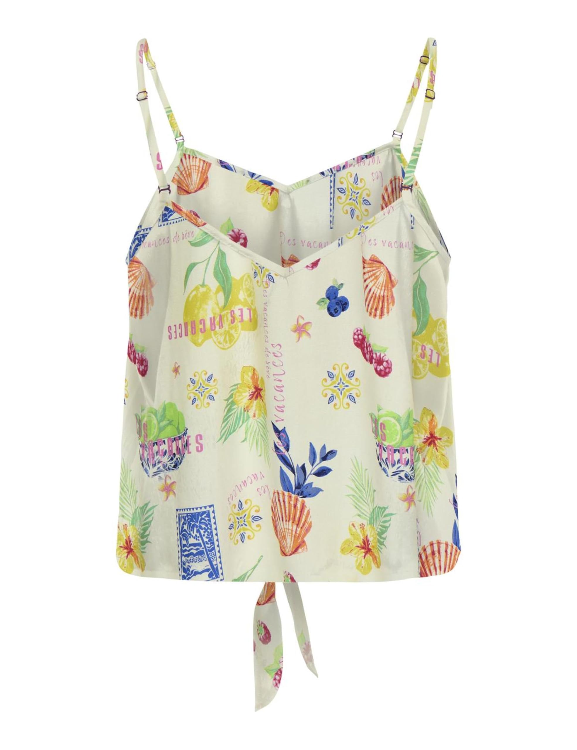 Onlnova Life Elite Knot Singlet AOP, Cloud Dancer, S