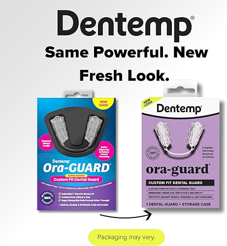 Miniatura 2 de Dentemp Ora-GUARD - Protector dental de ajuste personalizado, protector nocturno de bruxismo para rechinar dientes (paquete de dos), protector bucal