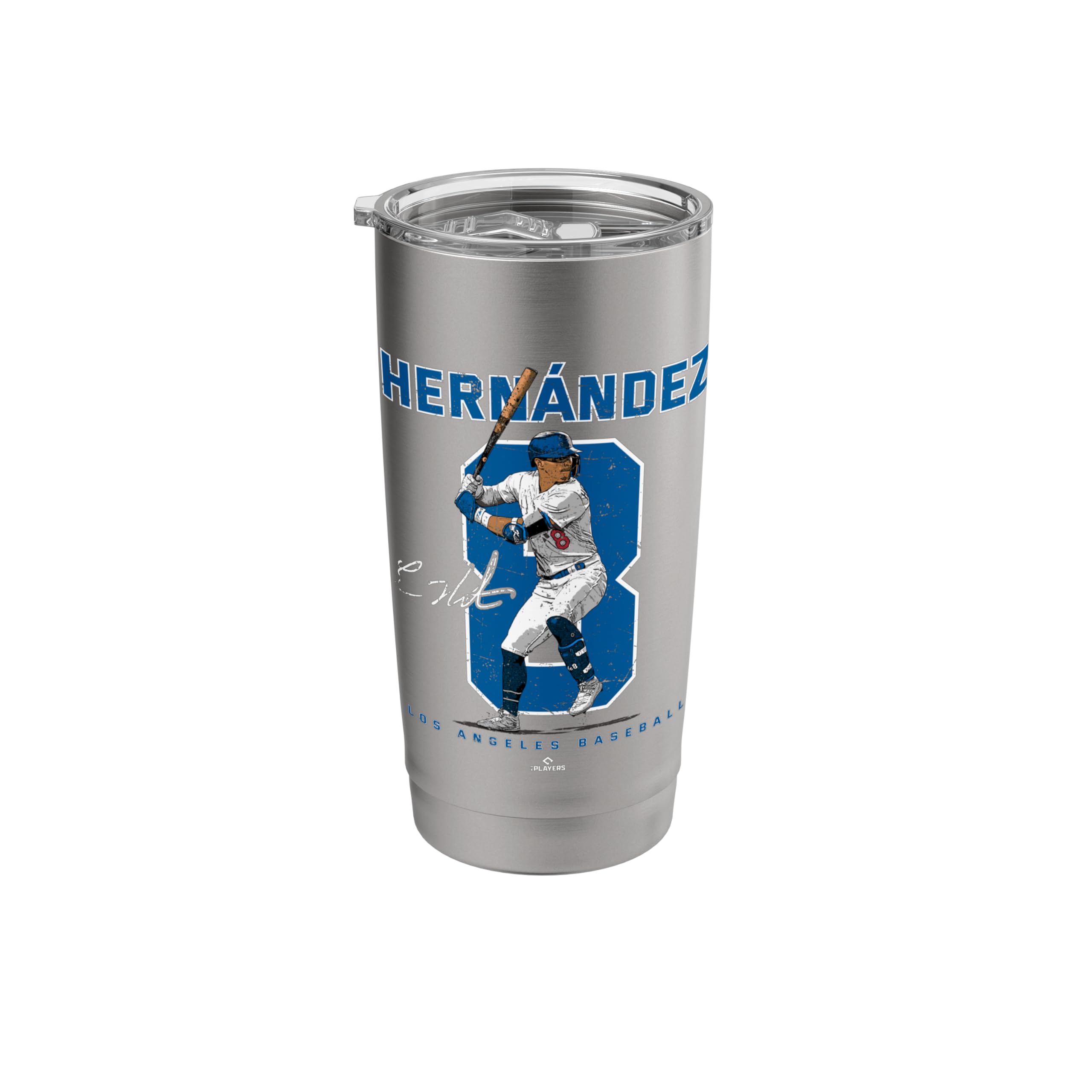 Number and Portrait Kike Hernandez Los Angeles MLBPA Stainless Steel Insulated Tumbler