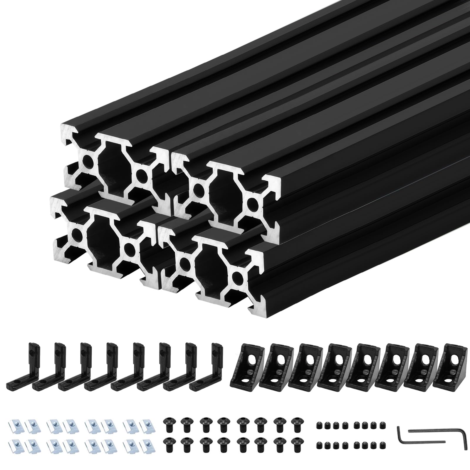 8Pack 2040 Aluminum Extrusion V Slot 1830mm 72 inch Black — Amazon image 7