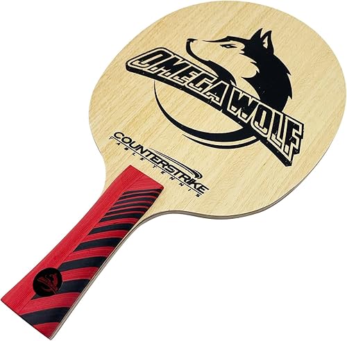 Miniatura 3 de Pala de ping pong profesional Omega Wolf  Una paleta para el jugador de mentalidad ofensiva  Olímpico y Torneo Legal  Pádel profesional de tenis de