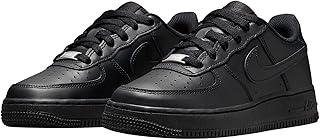 Air Force 1 LE Big Kids' Shoes (FV5951-001, Black/Black-Black-Black) Size 1