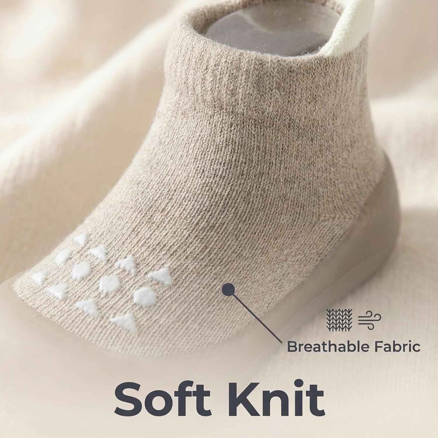 Baby Sock Shoes Toddler Walking Shoes Infant Non-Slip Slippers with Soft Rubber Sole Baby Boys Girls Sneakers - Image 4