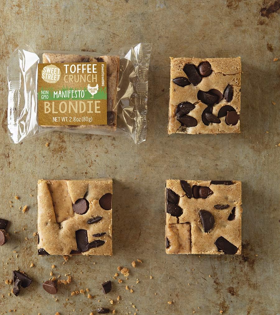 Sweet Street Toffee Crunch Manifesto Blondie Bar (8 Count)