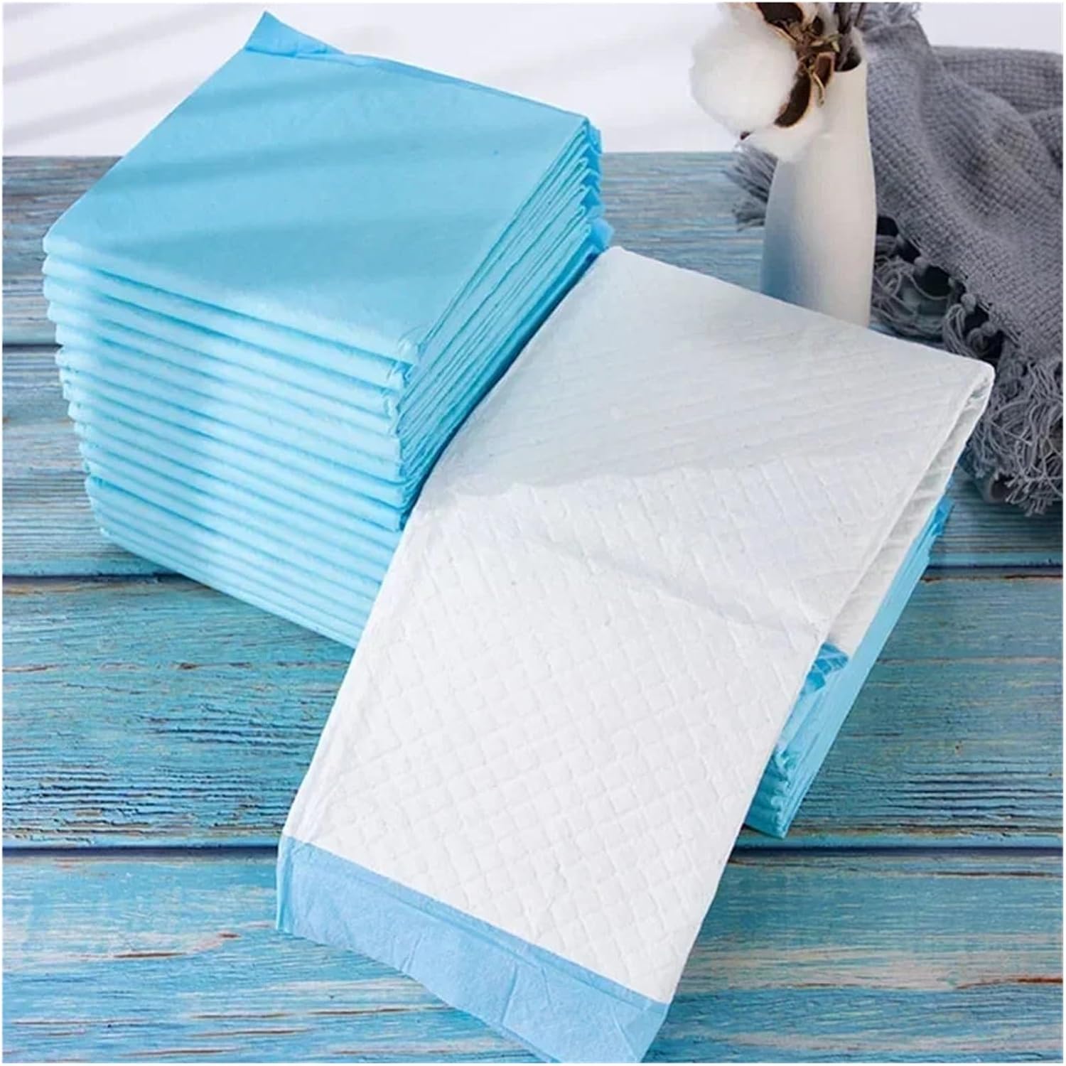 Genérico 10PCS Absorbent Pet Diaper Pee Pads Urine Nappy Mat Cats Dog Diapers Clean Cushion Supplies(M 45x60cm)