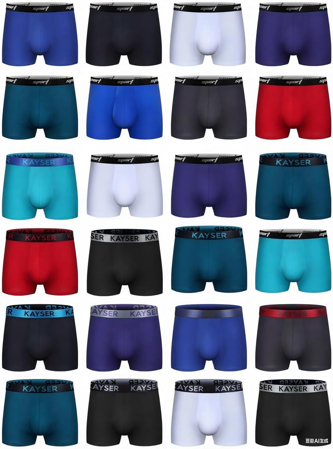 Mens Boxer Briefs Cotton Underwear Short Leg Comfy Breathable Sport Short Leg Boxer Briefs