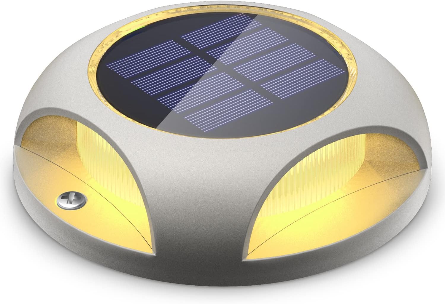 SIEDiNLAR Solar Deck Lights Outdoor 2 Colors in 1, LED Dock Driveway ...