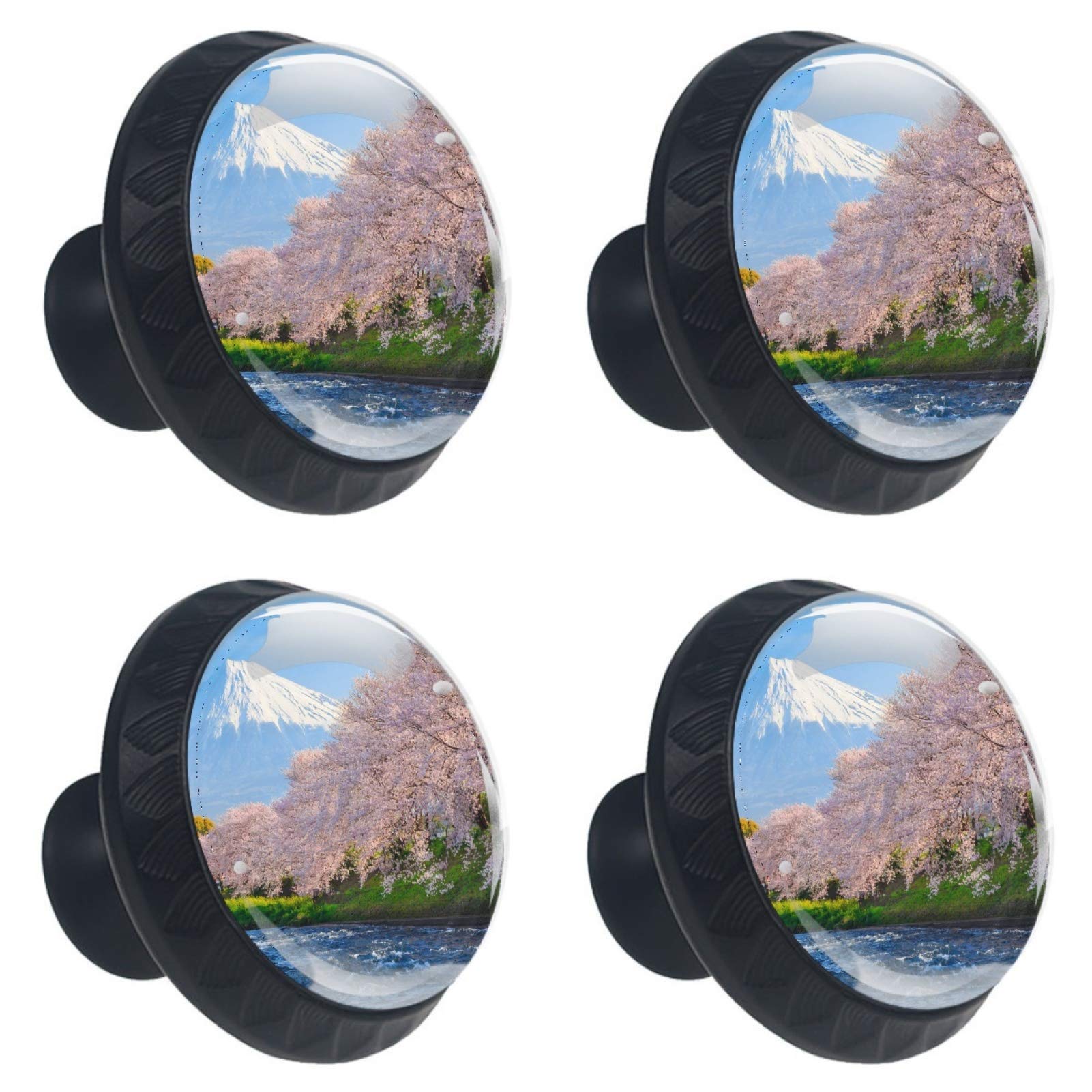Boutons ronds en verre cerise 30mm élégants pour sublimer vos meubles de cuisine