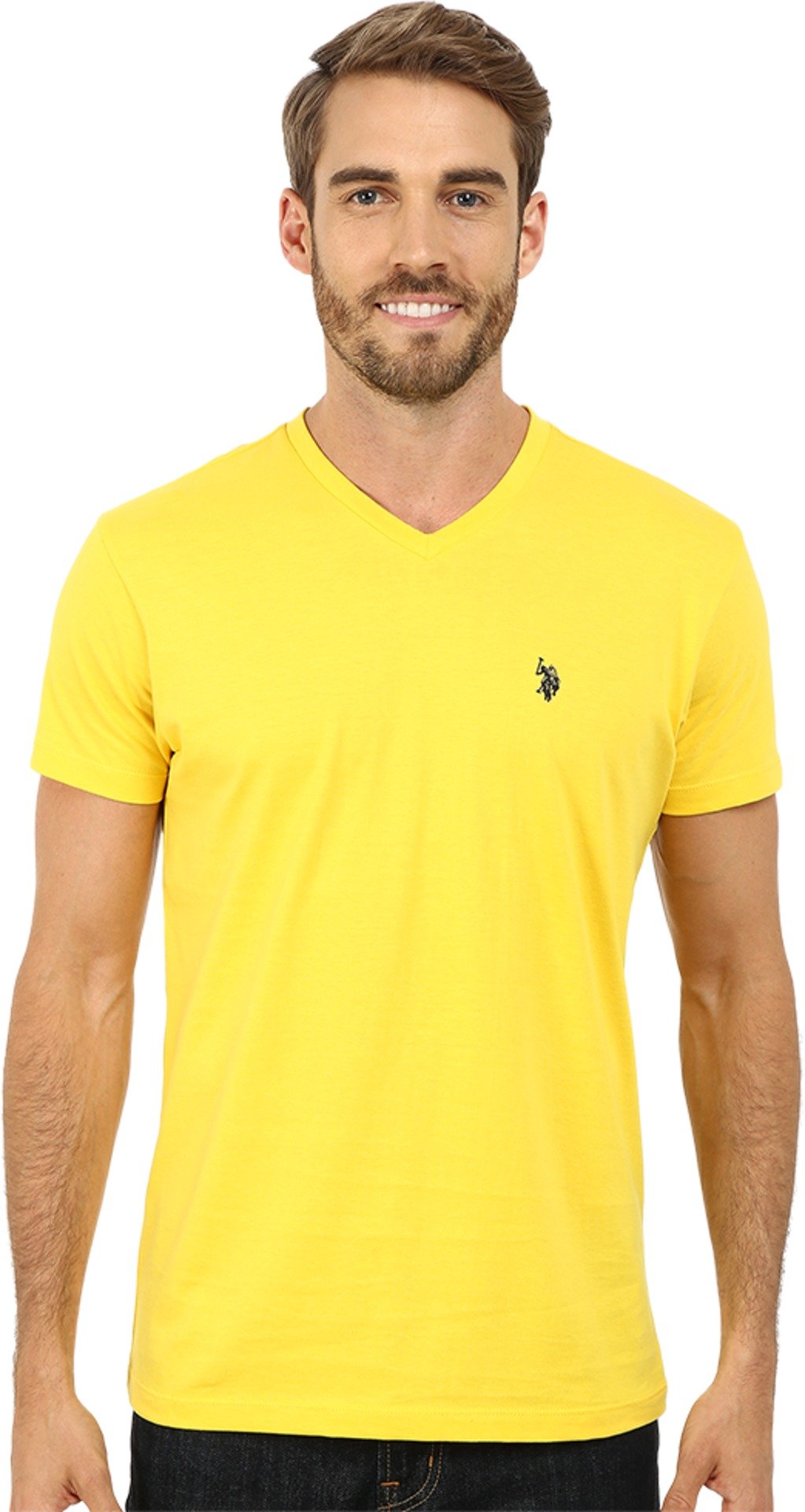 U.S. Polo Assn. Men's Solid V‑Neck T-Shirt