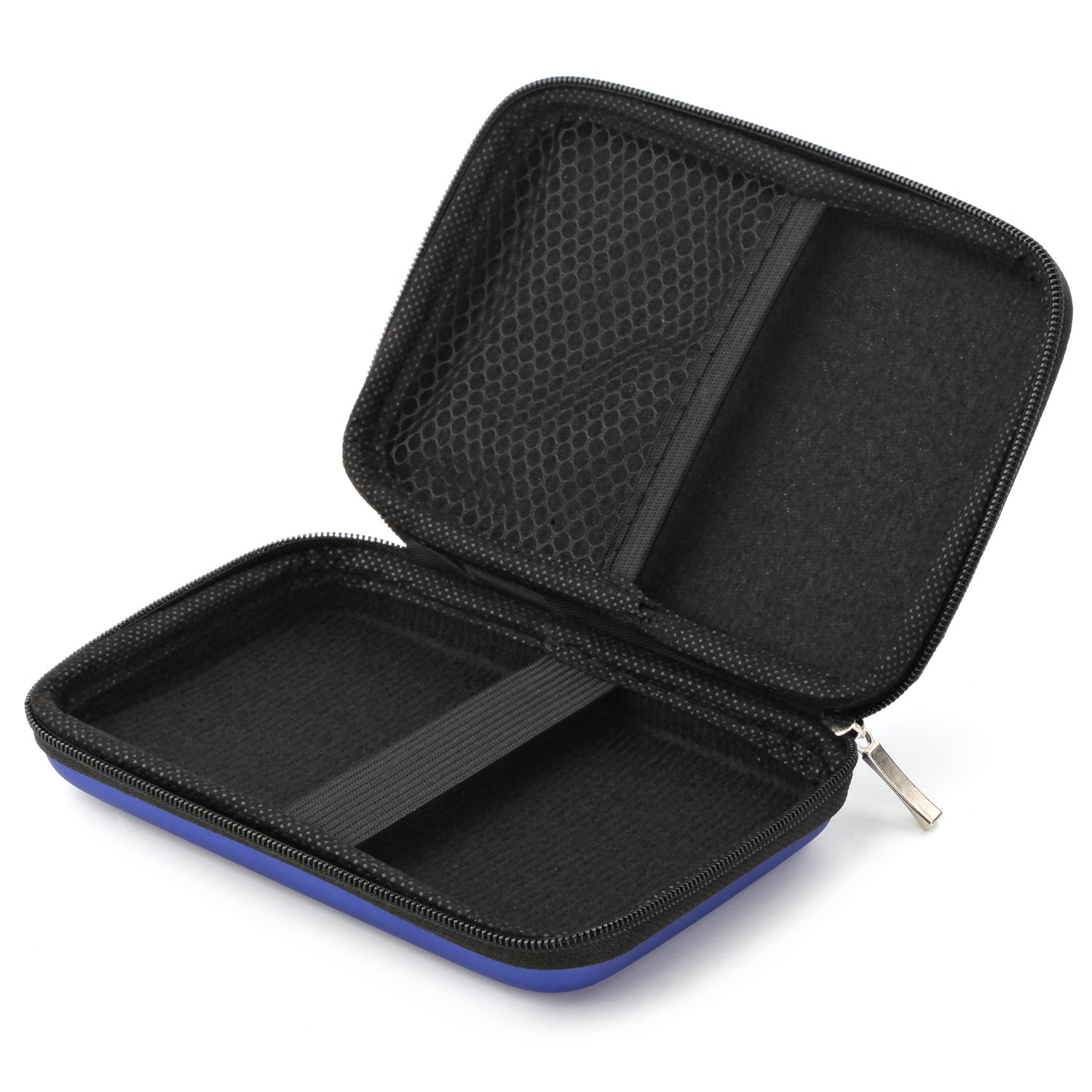 Bear Motion EVA Shockproof Carrying Travel Case for 2.5-Inch Portable External Hard Drive, GPS Camera and External Battery Pack - Blue