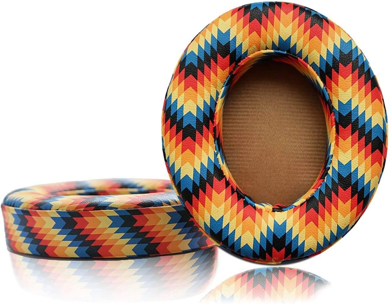 Beats Replacement Ear Pads by IvoMore - Suitable for Studio 2 Wired, Wireless and Studio 3 Over Ear Headphones by Dr. DRE ONLY (NOT for Solo) (Rainbow)