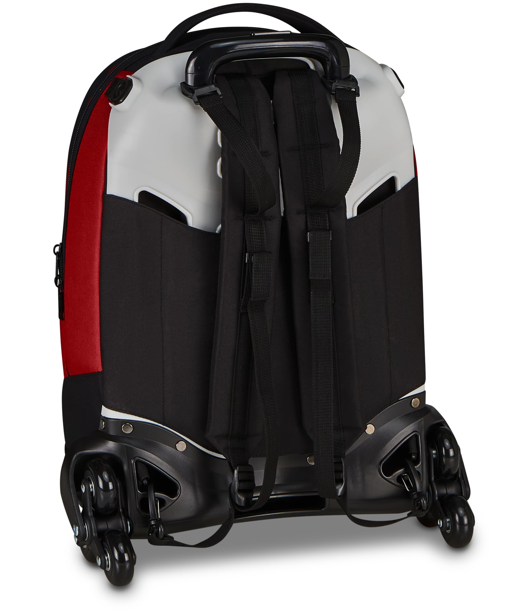 Seven Trolley Scuola Jack 3 Ruote Roma, Nero, 33 L, Scomponibile, Cross-over System, 3 in 1, Uso Zaino, Tasca frontale, Scuola elementare e media, Bambino, Ragazzo, Calcio, Prodotto ufficiale