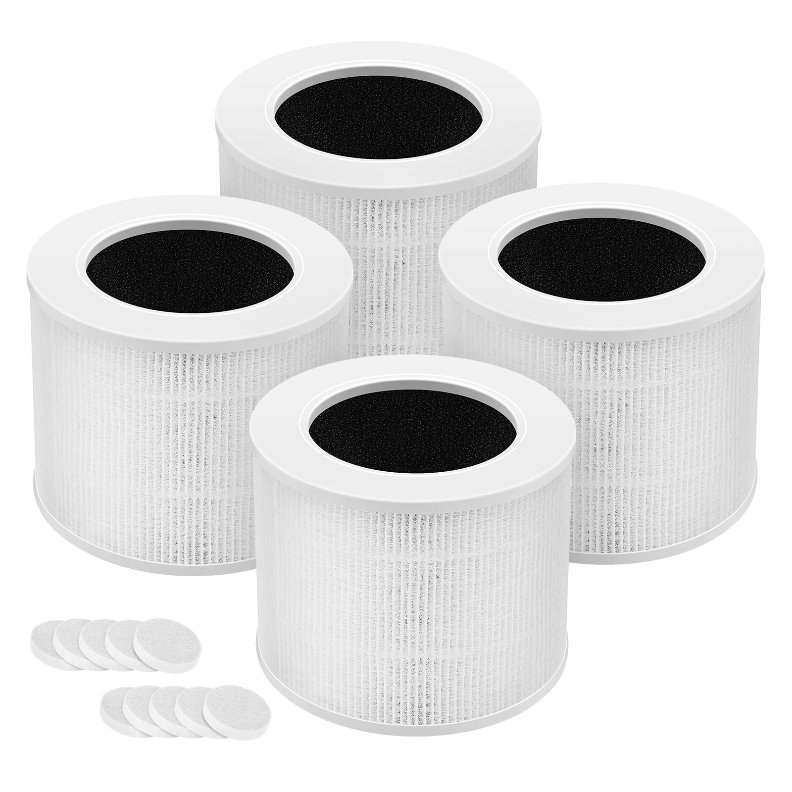 4 Pack Core Mini Replacement Filter for LEVOIT Core Mini-P Air Purifiers, Core Mini-RF Filter Replacement