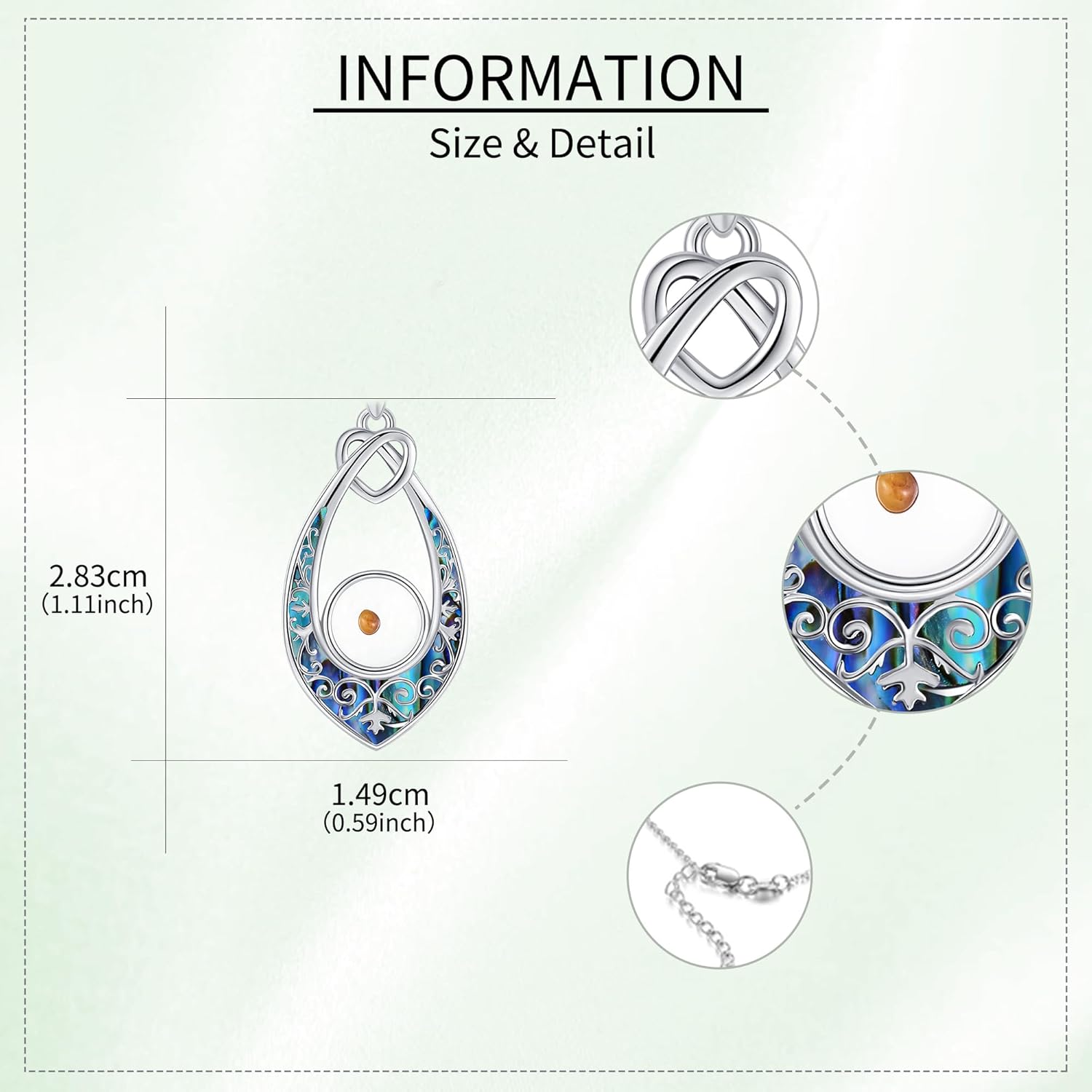 Mustard Seed Necklace Sterling Silver Mustard Seed Faith Pendant Necklace Religious Christian Jewelry Gifts for Women - Image 4