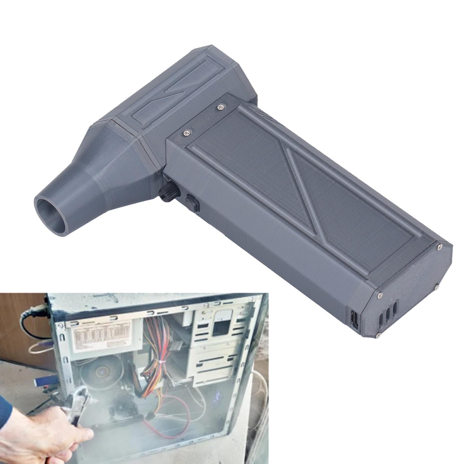 Mingzhe Mini Air Duster Potente Ad Alta velocità 110000 Giri/min per la Pulizia di Dispositivi Elettronici per Ufficio Domestico Set Portatile da 5 Pezzi
