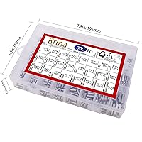 Vista 4 de 360 piezas de pasador de acero inoxidable 304, soporte de clavija, barra de sujeción de elementos, 24 tamaños M2 M3 M4 M5