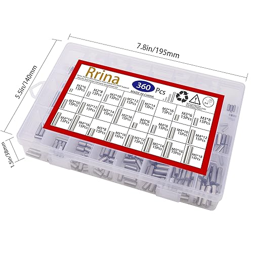 Miniatura 4 de Rrina 360 piezas de pasador de acero inoxidable 304, soporte de clavija, barra de sujeción de elementos, 24 tamaños M2 M3 M4 M5
