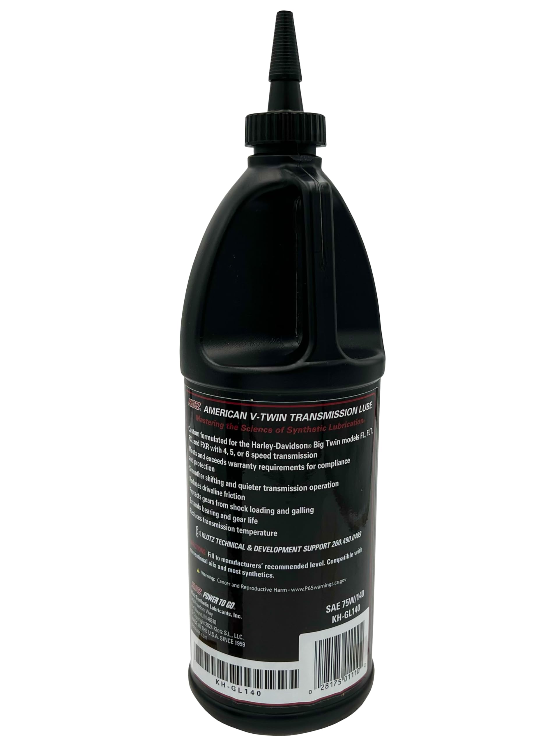 Amazon.com: Klotz American V-Twin 75W-140 Transmission Gear Oil