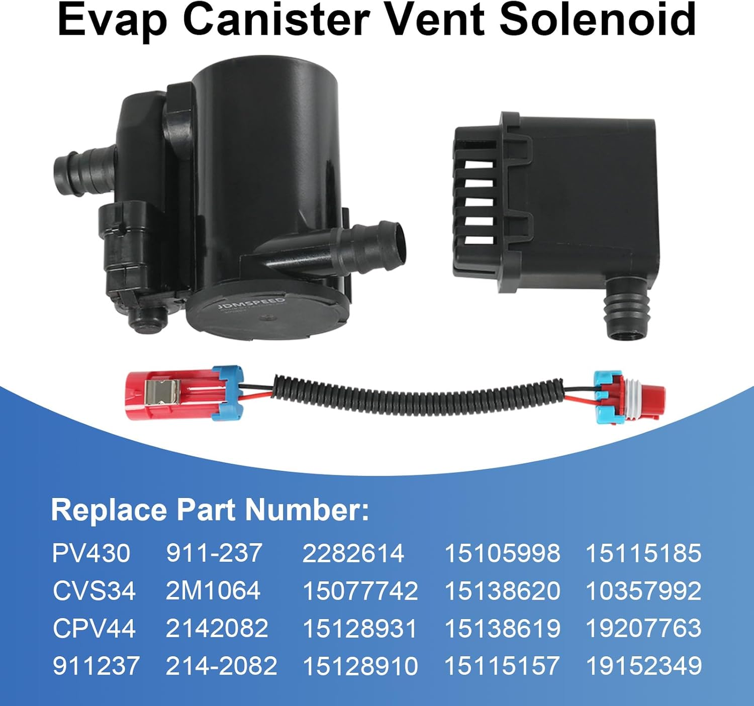 Evap Canister Vent Solenoid Valve P0449 Compatible with Chevy Silverado GMC Sierra 1500 2500 3500 HD Classic 2004-2010 Vapor Canister Vent Solenoid Replaces# 911-237 19207763 10357992 CVS34