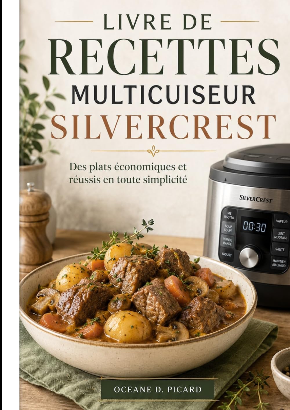 LIVRE DE RECETTES MULTICUISEUR SILVERCREST: Des plats économiques et réussis en toute simplicité