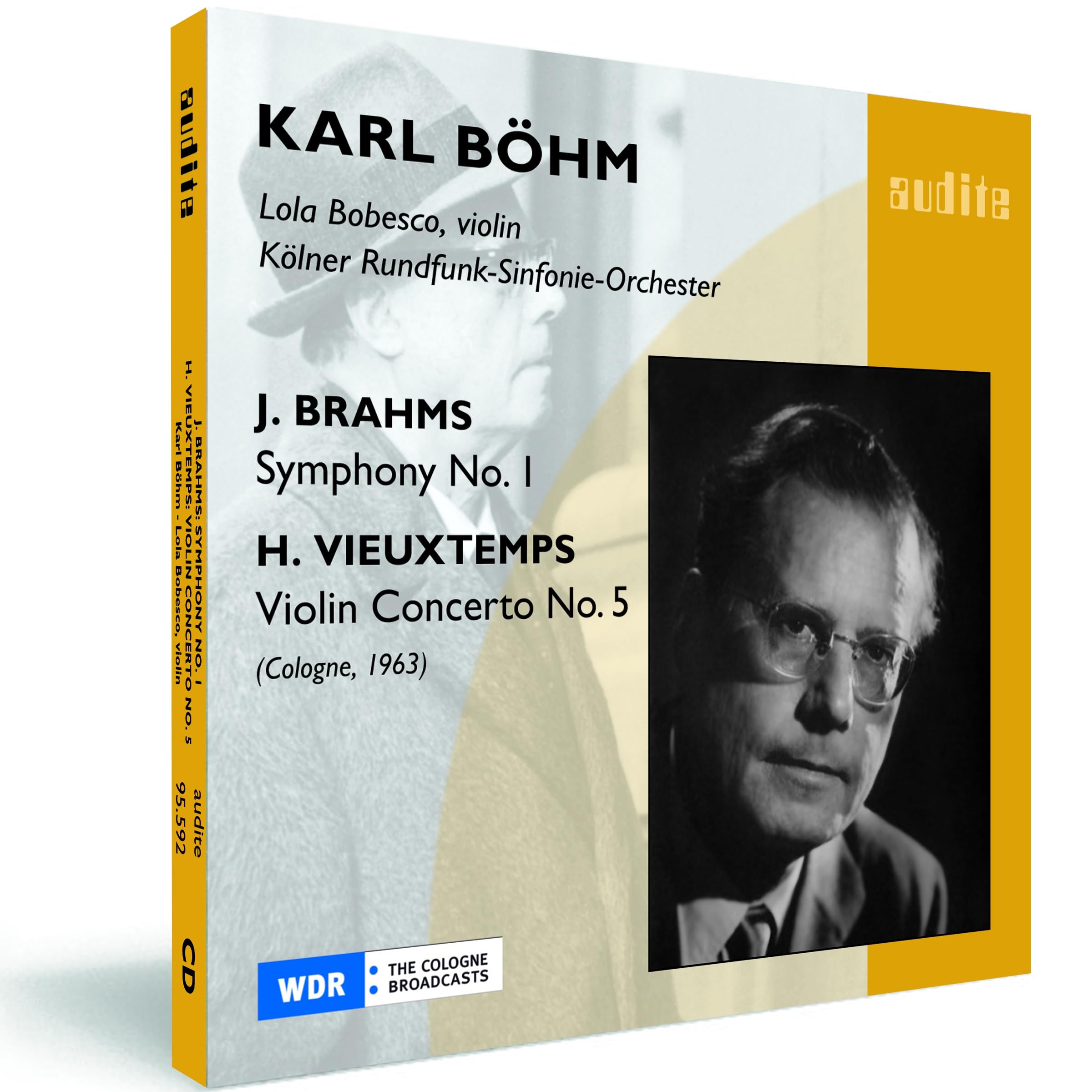 Brahms - Symphony No. 1; Vieuxtemps - Violin Concerto No. 5 (Kolner Rundfunk-Sinfonie-Orchester/Bohm)