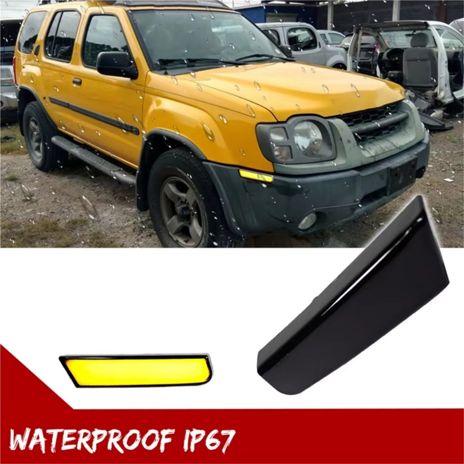 Indicatori Direzione Laterali Luci Segnalazione Laterali Paraurti Anteriore Auto LED Color Ambra Parcheggio 12V Per Nissan Per Xterra 2002 2003 2004