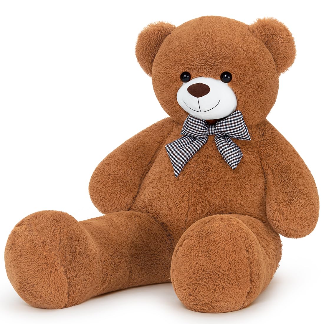 Yeqivo Giant Teddy Bear Big Soft Stuffed Animals Plush Cuddle XXL plush bear ((Brown)