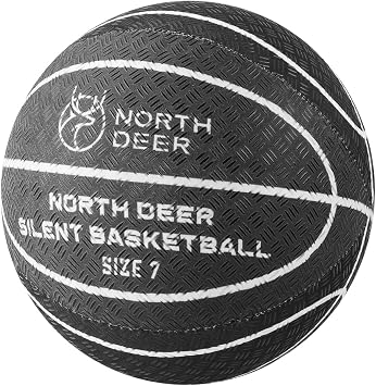 Northdeer 2026 New Silent Basketball Size 7 no shed, Indoor Basketball with Fabric Cover, 11 Real Match Silicone-Coated Quiet Ball, Upgraded Material for Realistic Grip & Higher Bounce