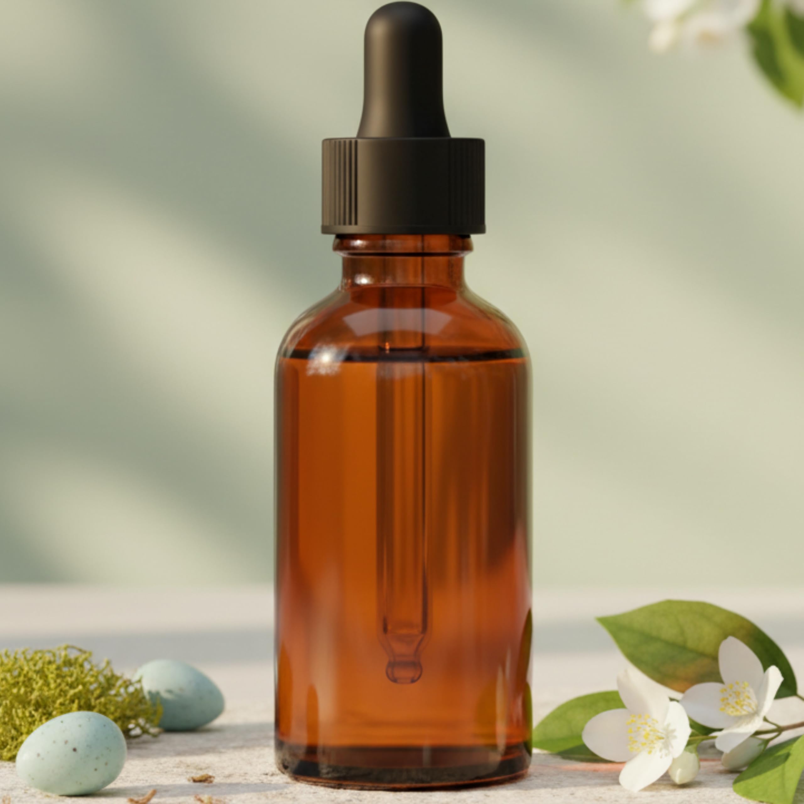 Butelki szklane 100 ml opakowanie 50 sztuk | Butelki ze szklaną pipetą i hermetycznym korkiem | Do olejów, serum, kosmetyków naturalnych, aromaterapii, laboratorium, płynów