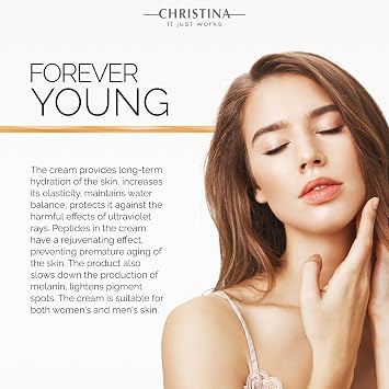 CHRISTINA- Forever Young Hydra Protective Day Cream SPF 25-50ml - UVA/UVB, Non-Comedogenic and Lightweight Face Moisturizer with Sunscreen for Combination, Dry, Normal, Oily & Sensitive Skin