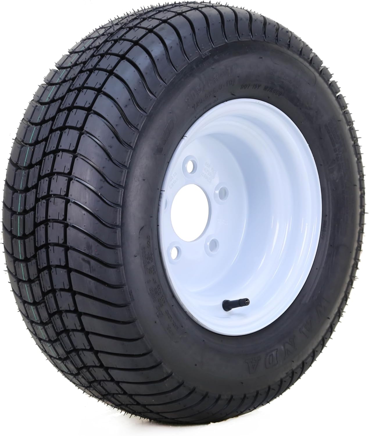 WANDA Golf Cart Tire Wheel Assembly 215/60-8 4-Ply with 5 Lugs on 4.5" PCD Silver Rim