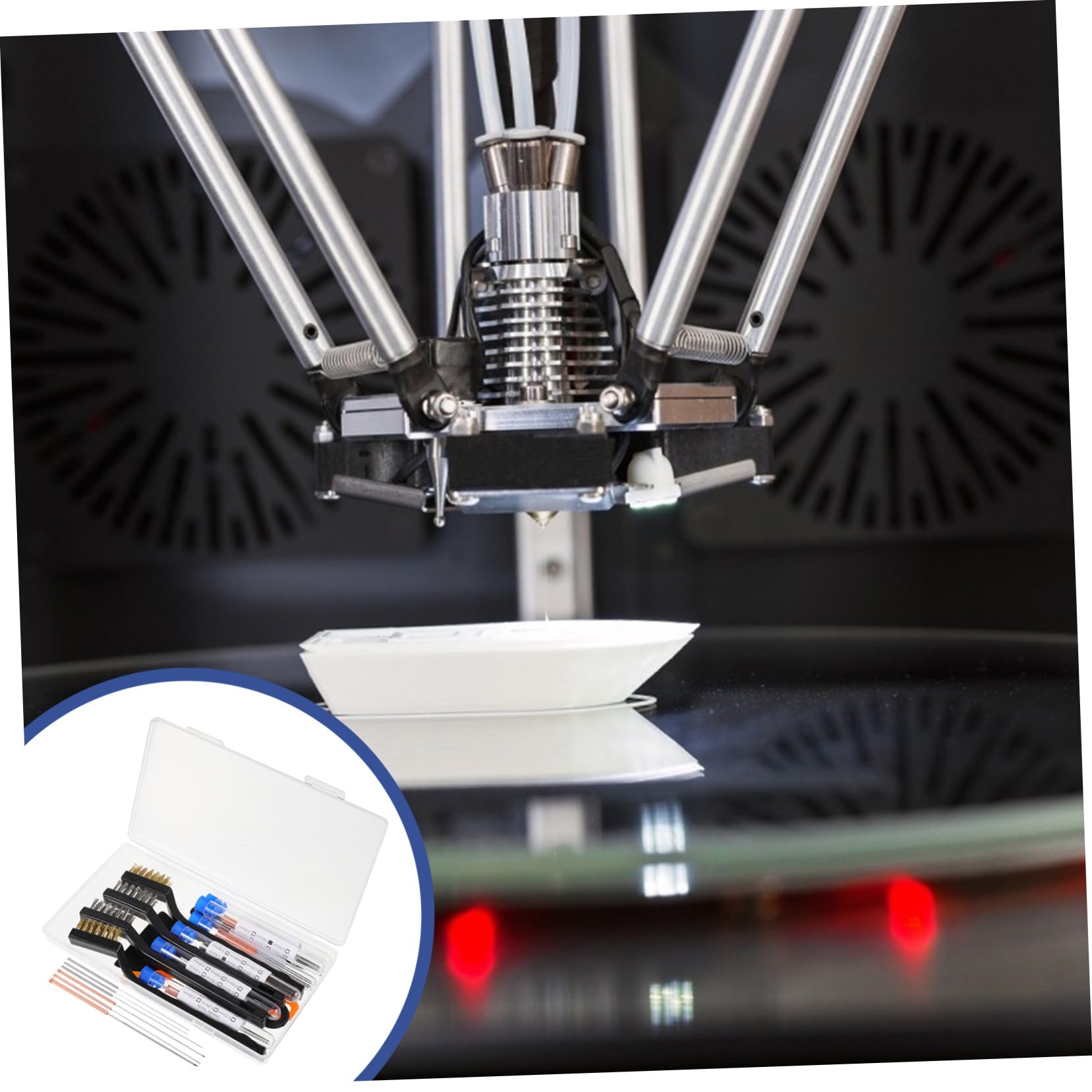 Kit de Limpieza para Impresora 3d 52 Piezas de Plástico, Acero y Cobre