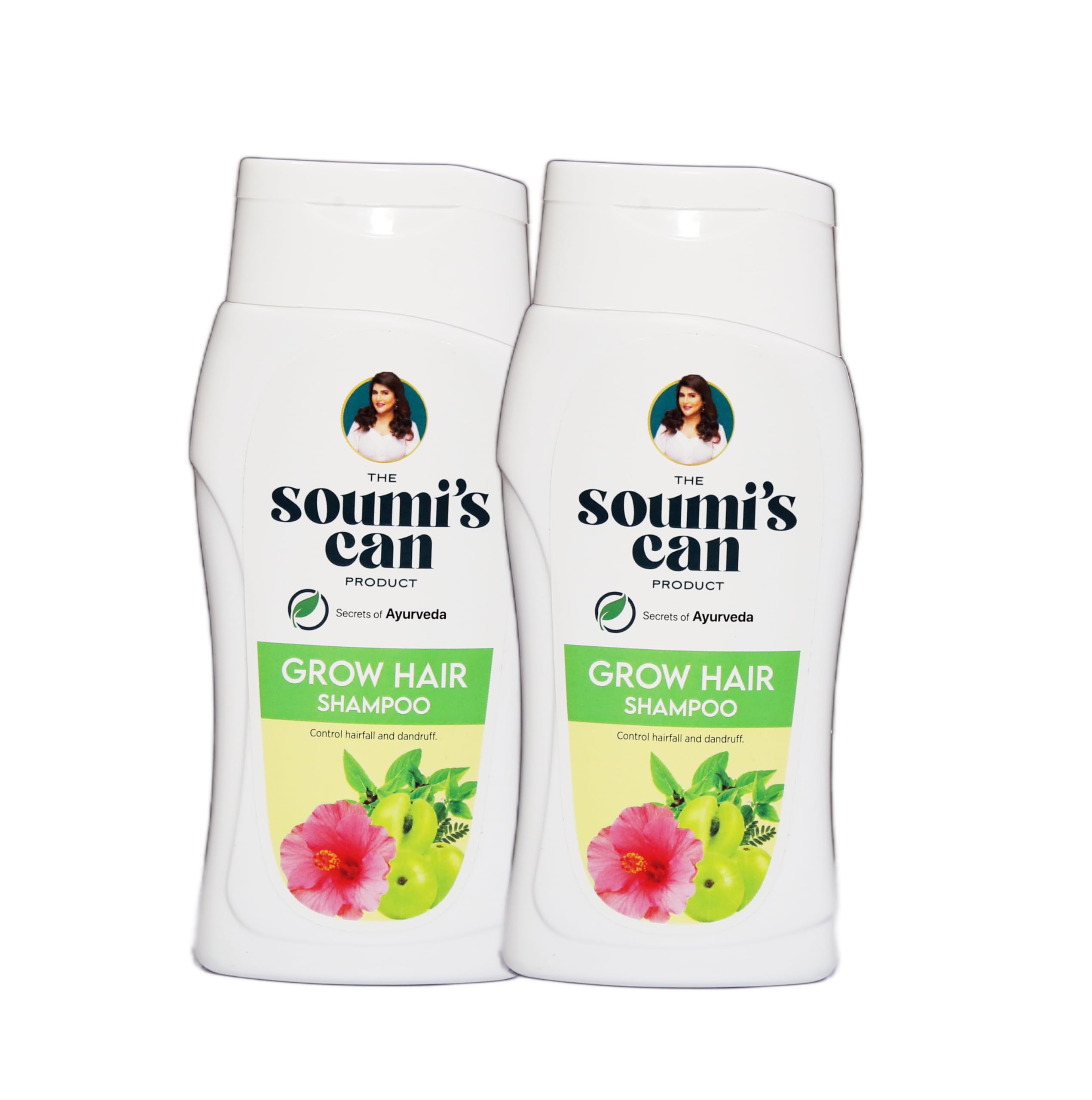 THE SOUMI'S CAN PRODUCT Grow Hair Shampoo | Tulsi, Amla & Jaba Infused Anti-Hair Fall Formula | Controls Dandruff & Cleans Scalp | Volumizing & Nourishing Shampoo | Natural Herbal Shampoo | For Women & Men | 100ml (Pack of 2)-image-43