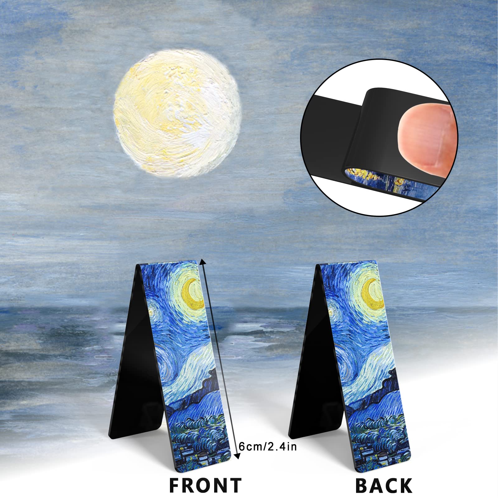 JSRQT 16 Pièces Marque Page Magnetique Marque-Pages Pour