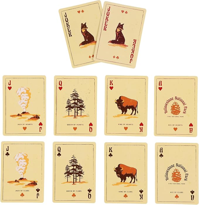 Baraja de Poker Yellowstone National Park 52 Cartas miniatura 3