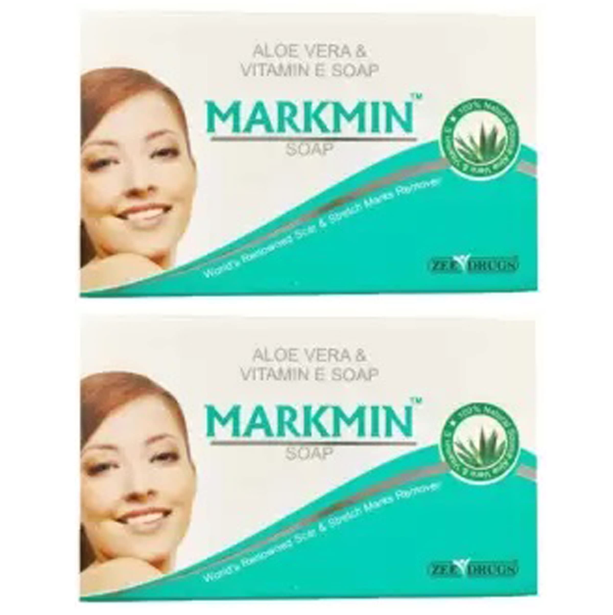 Markmin Aloevera With Vitamin E Soap 75 Grm Pack of 2-image-39