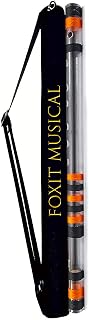 Foxit Musical Flutes Acrylic Bansuri F Natural Right Handed Middle Octave (inch) With Hard Cover