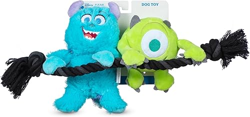 Disney Juguete de cuerda para mascotas Pixar's Monsters, Inc., juguetes para perros Pixar de 12 pulgadas Juguete de cuerda para perros inspirado en