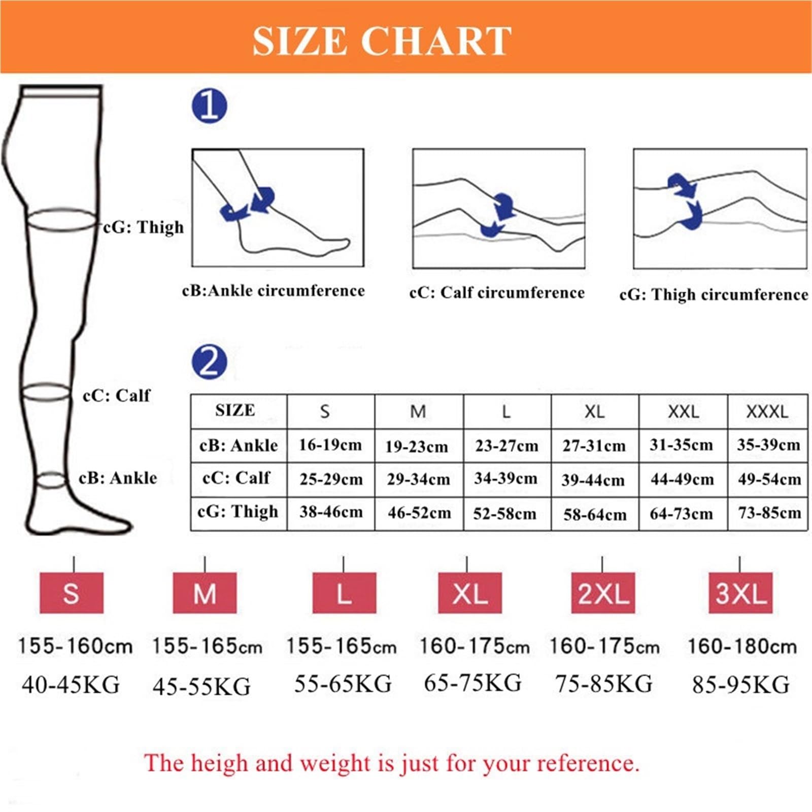 Calze Antitrombo 2 Calze a Compressione S-2XL 20-30 mmHg Elastiche for Allattamento a Graduata(Close Toe-Black,XL)
