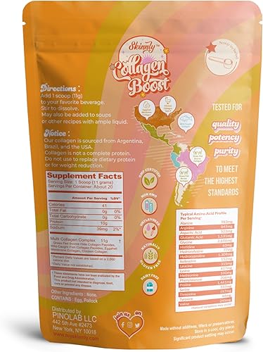 Miniatura 3 de Polvo de péptidos de colágeno múltiple de 8 oz  Apoya la piel del pelo de las uñas hidrolizadas alimentadas con pasto sin OMG sin gluten