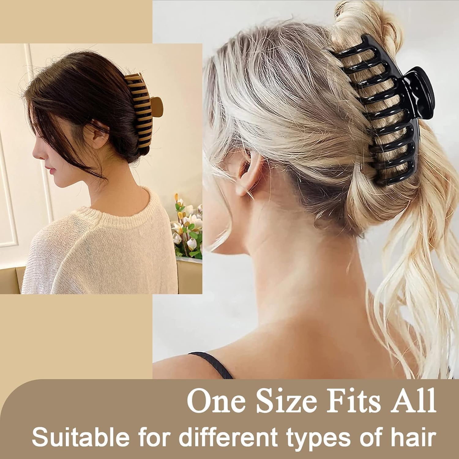 8 pc clutchers for hair claw clips for women aesthetic Set hair clutcher Hair Clip Set Simple Sweet Shark Clip Hair Accessories hair clutures for women stylish